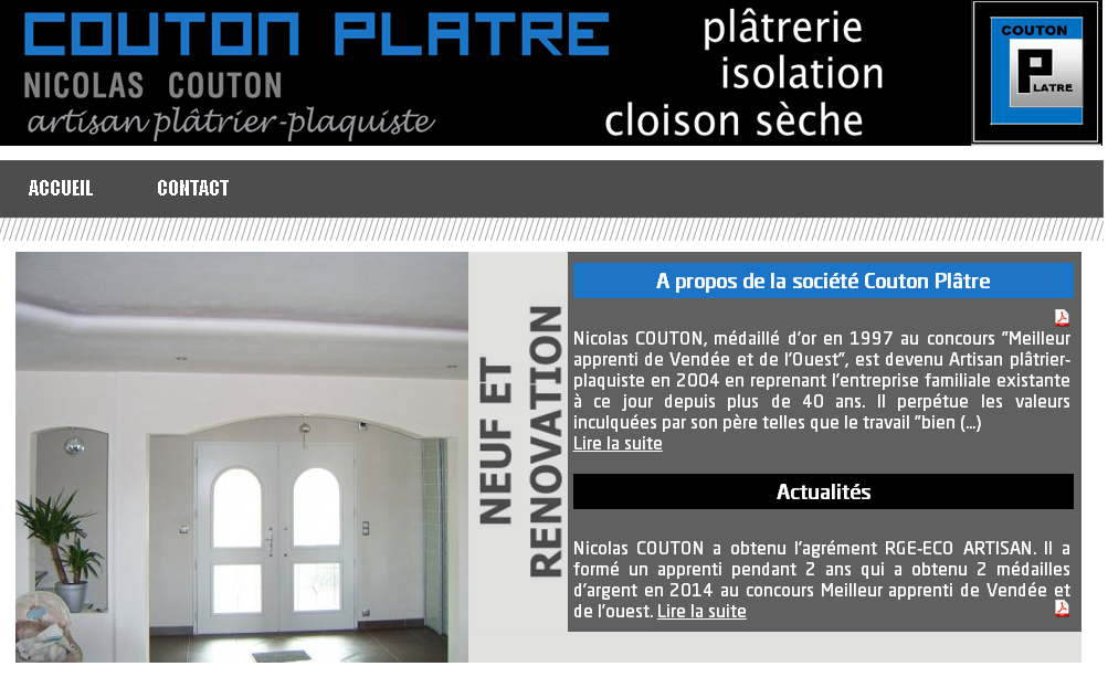 couton platre